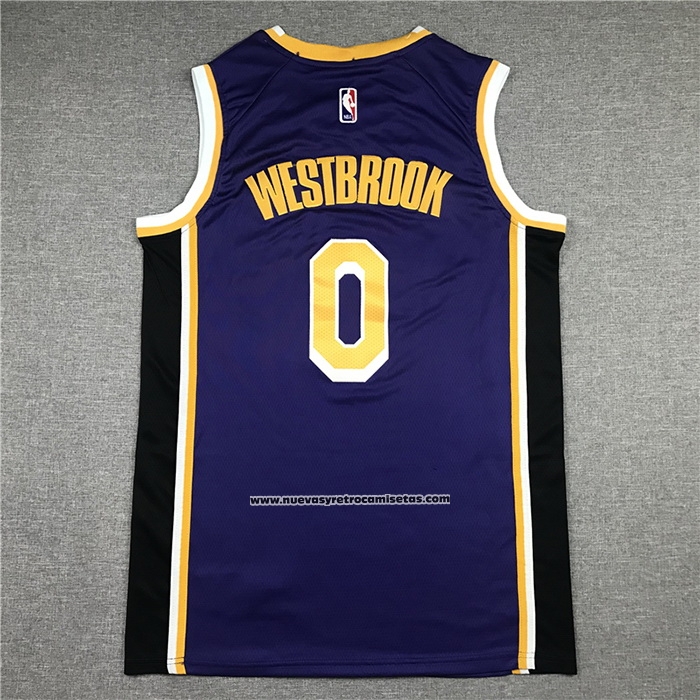 Maglia Los Angeles Lakers Russell Westbrook #0 Statement 2021-22 Violaa